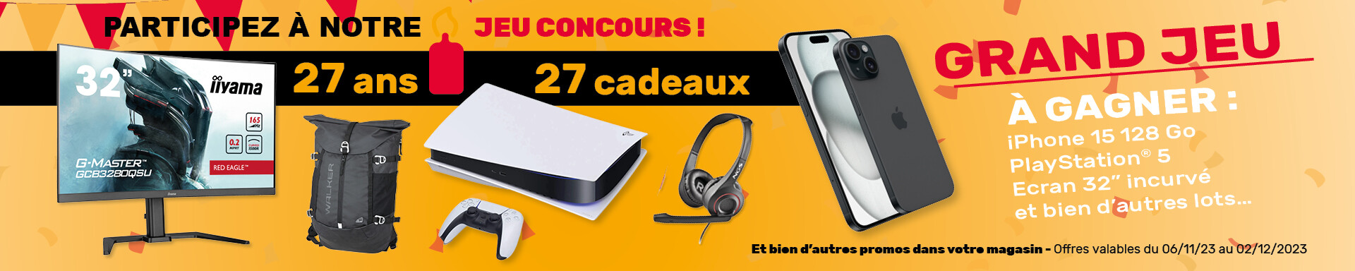Bannière Jeu Concours anniversaire - Office DEPOT
