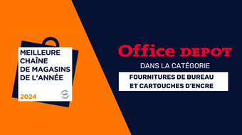 Meilleure chaîne de magasins de l'année 2024 - Fournitures de bureau et cartouches d'encre