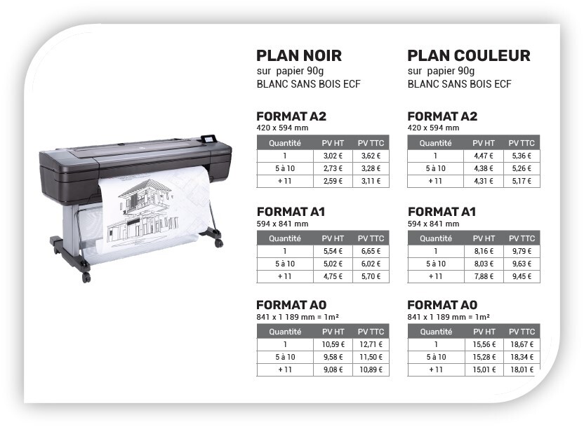Tarifs Photocopies et Impressions Affiches et Posters - Office DEPOT