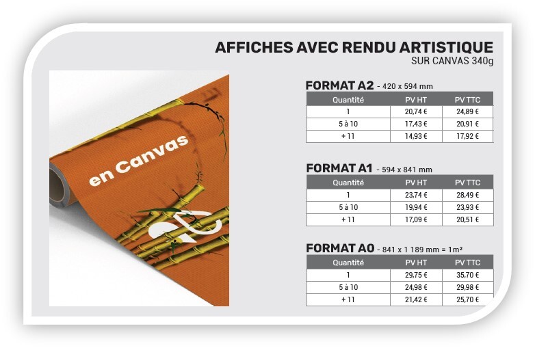 Tarifs 2025 - Affiches Artistiques - Photocopies et Impressions - Office DEPOT
